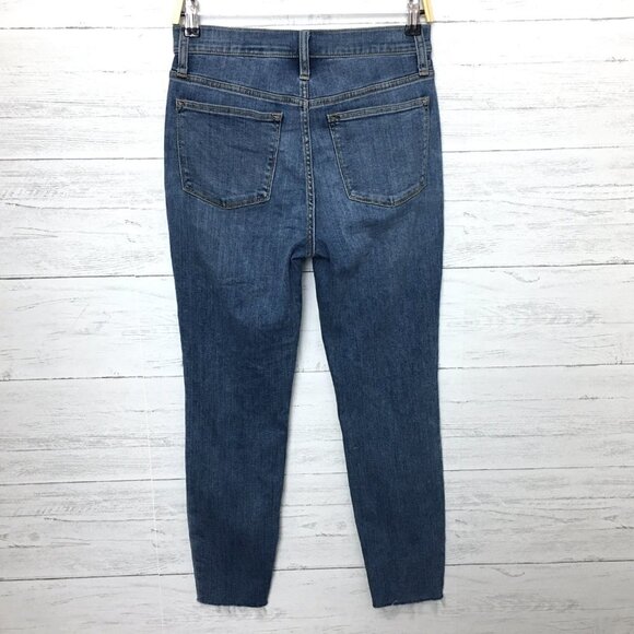 J. Crew Women's Jeans 10" High Rise Skinny Button Fly size 27 length 27" - Picture 2 of 10